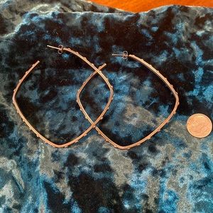 Vintage sterling silver hoop earrings